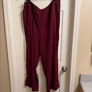 Women's Burgundy Pants